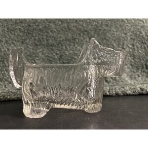 LE Smith Scottish Terrier Dog Creamer with Manganese Glow